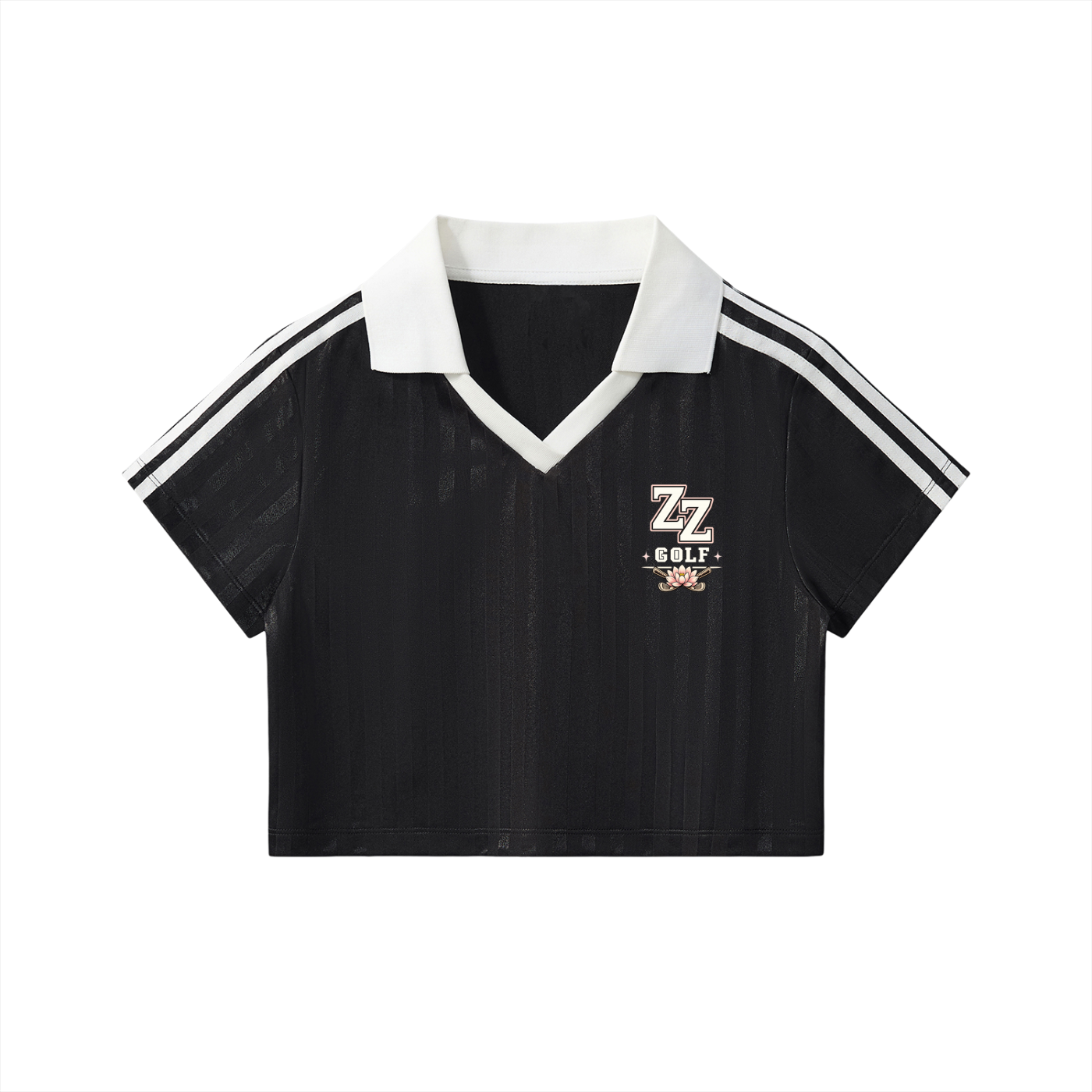Zero Zen Golf Fairway Jersey — Women's Striped Golf Crop Jersey