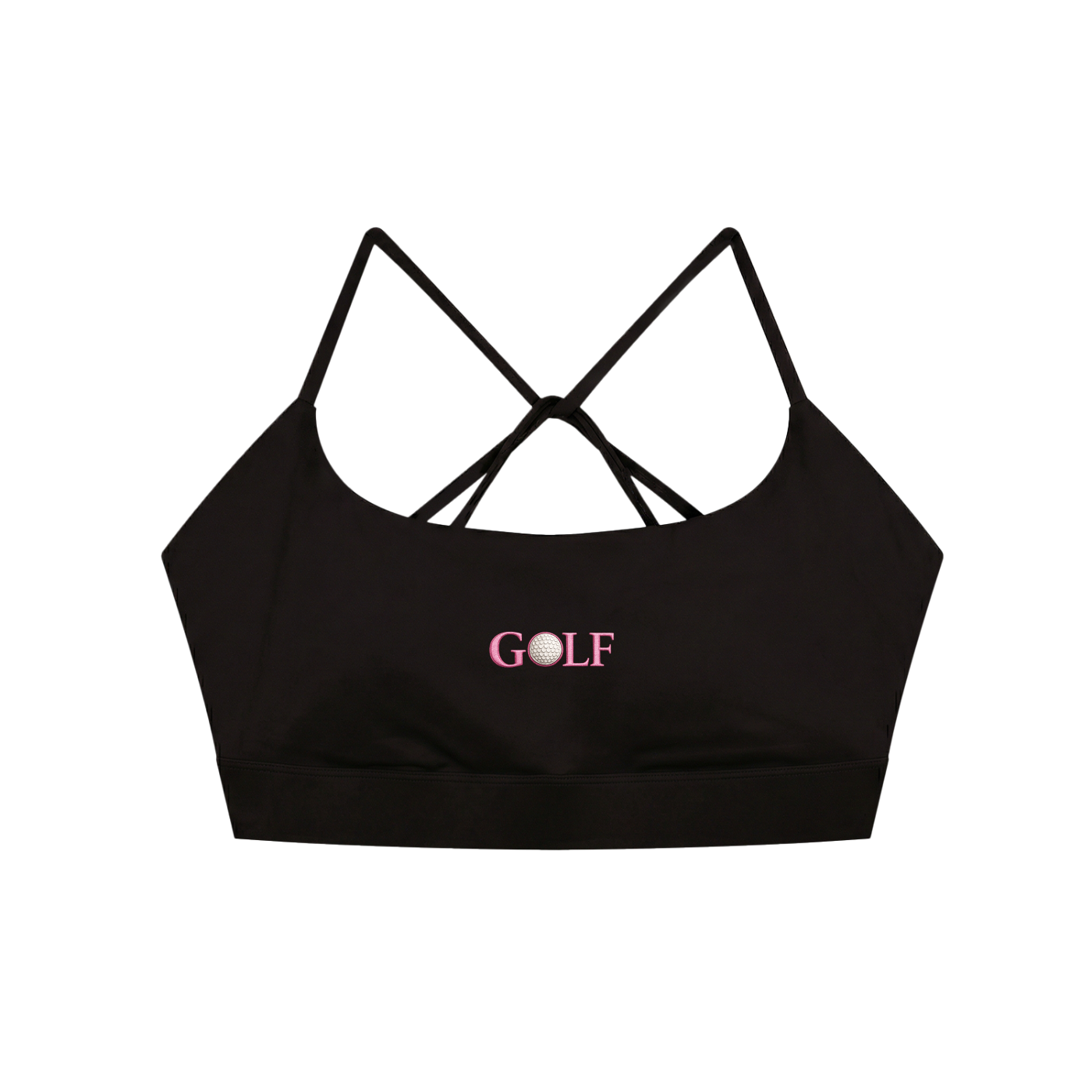 Zero Zen Golf Drive Bra — Women's Strappy Golf Sports Bra | Black, Purple & Blue