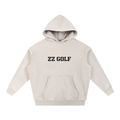 Zero Zen Golf 19th Hole Hoodie — Oversized Golf Hoodie | Apricot & Lake Blue