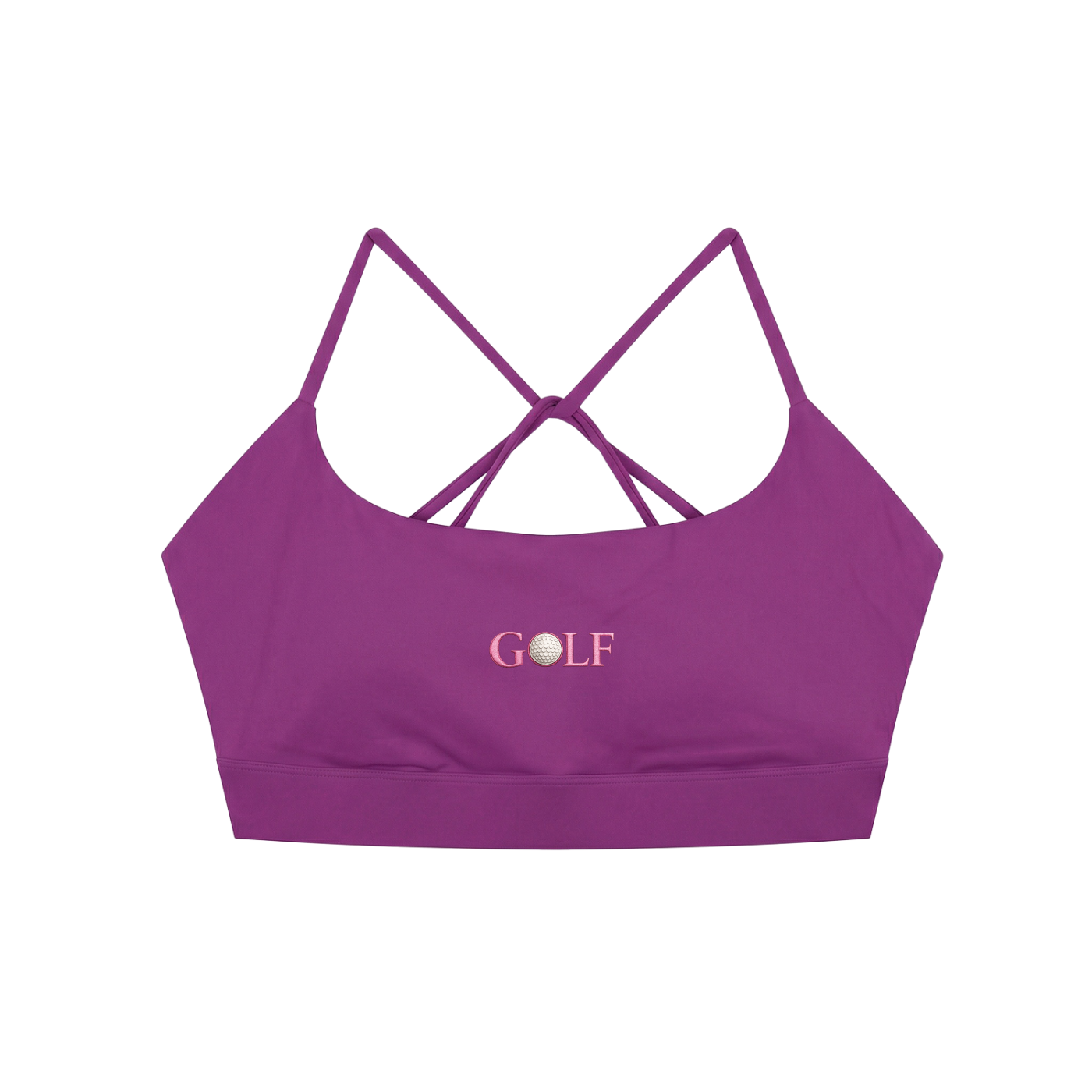 Zero Zen Golf Drive Bra — Women's Strappy Golf Sports Bra | Black, Purple & Blue