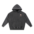 The 19th Hole Hoodie — Black & Apricot | Zero Zen Golf